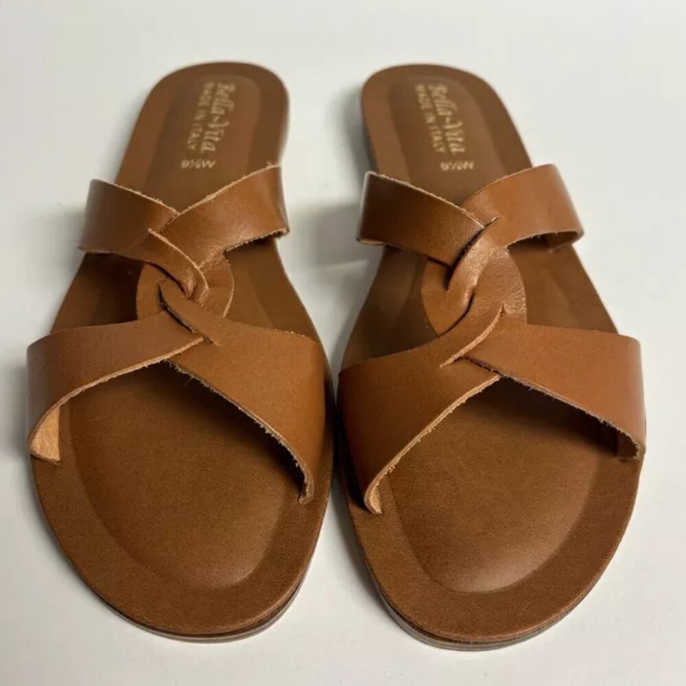 Bella Vita Women’s Dov-Italy, Brown Slide Sandals, Size 9.5 W - Picture 3 of 6